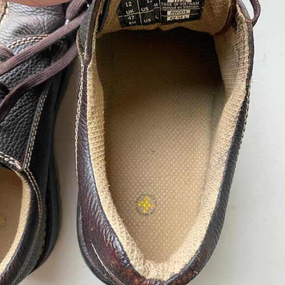 Vintage Dr. Martens Brown Pebbled Leather Split Toe Lace Up Oxfords Round Toe 13 main image 6